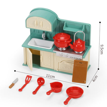 Miniature Play House Toy Simulation Mini Furniture Set