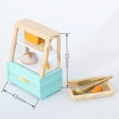 Miniature Toy Simulated Cake Bread Barbecue Cabinet